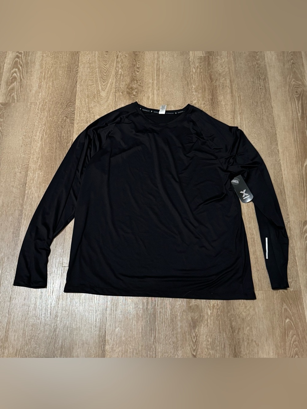 Xersion Men's Long Sleeve Performance Tee - Black